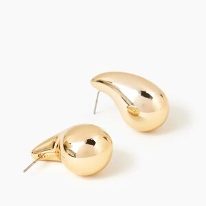 Elegant Gold-Plated Teardrop Earrings